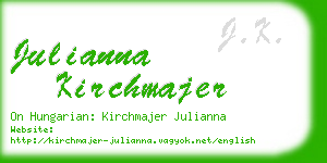 julianna kirchmajer business card